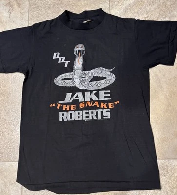WWF 1989 Original Jake The Snake Roberts T Shirt Size L - Image 1 of 4