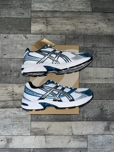 Talla UK 7.5 | US 8.5 - Asics Gel-1130 Blanco Restful Teal - Nuevo en caja📦 - Imagen 1 de 5