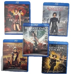 Resident Evil 5 Movie Blu-ray Bundle Lot - No Digital Copies - Foto 1 di 6