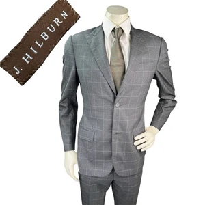 Traje de hombre J Hilburn Vitale Barberis 36R 30x32,5 ajuste europeo ventana de lana - Imagen 1 de 21