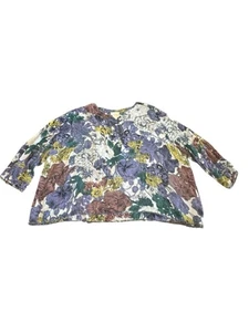 Maeve Bluse mehrfarbig Blumenmuster 3/4 Arm Größe XL - Bild 1 von 7