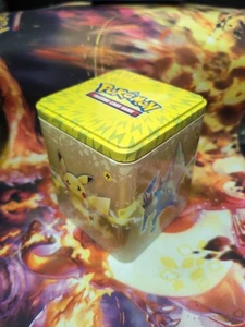 Pokemon PIKACHU Empty Stacking Storage Tin Pre-Owned Rare Hard to Find NO CARDS - Bild 1 von 5