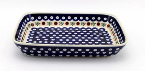 Polish Pottery Baking Dish 8 x 10" Handmade by Zaklady Boleslawiec, Oven Safe - Picture 1 of 4