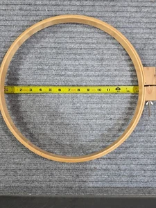 14  X 3/4  ROUND WOODEN EMBROIDERY HOOP CLEAN EXCELLENT CONDITION NO SPLINTERS - Picture 1 of 2