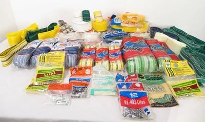 LOTE DE REPUESTO CORREAS SILLA DE CÉSPED NUEVO DE COLECCIÓN Mid Century RE-WEB Aluminio RETRO Yar Foto 1 de 4