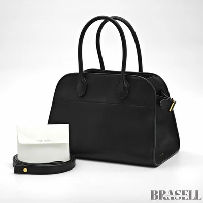 Bolso de Mano The Row Margaux 10 Cuero Negro Mujer con Correa para el Hombro Foto 1 de 4