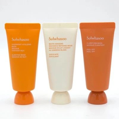 Sulwhasoo Mini Mask Kit 35ml x3ea Refining Clarifying Vitalizing K-Beauty - Image 1 of 4