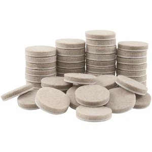 Super Sliders 1 Inch Round Felt Self-Stick Furniture Sliders for Hardwood Flo... - Picture 1 of 5