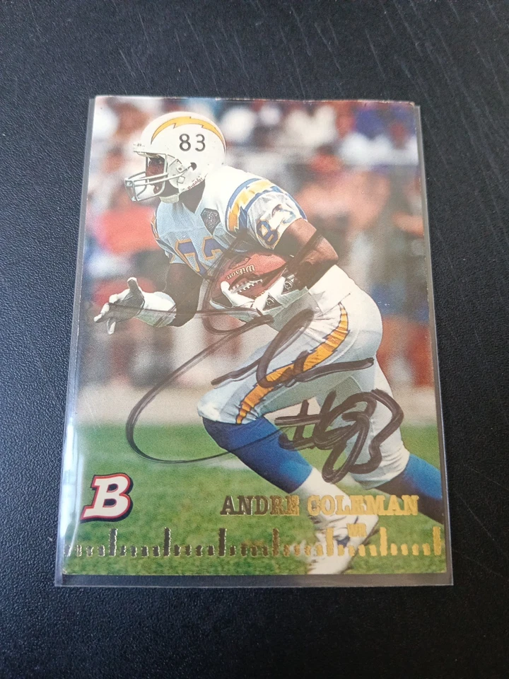 1994 Bowman Andre Coleman Signed Card San Diego Chargers - Image 1 of 1