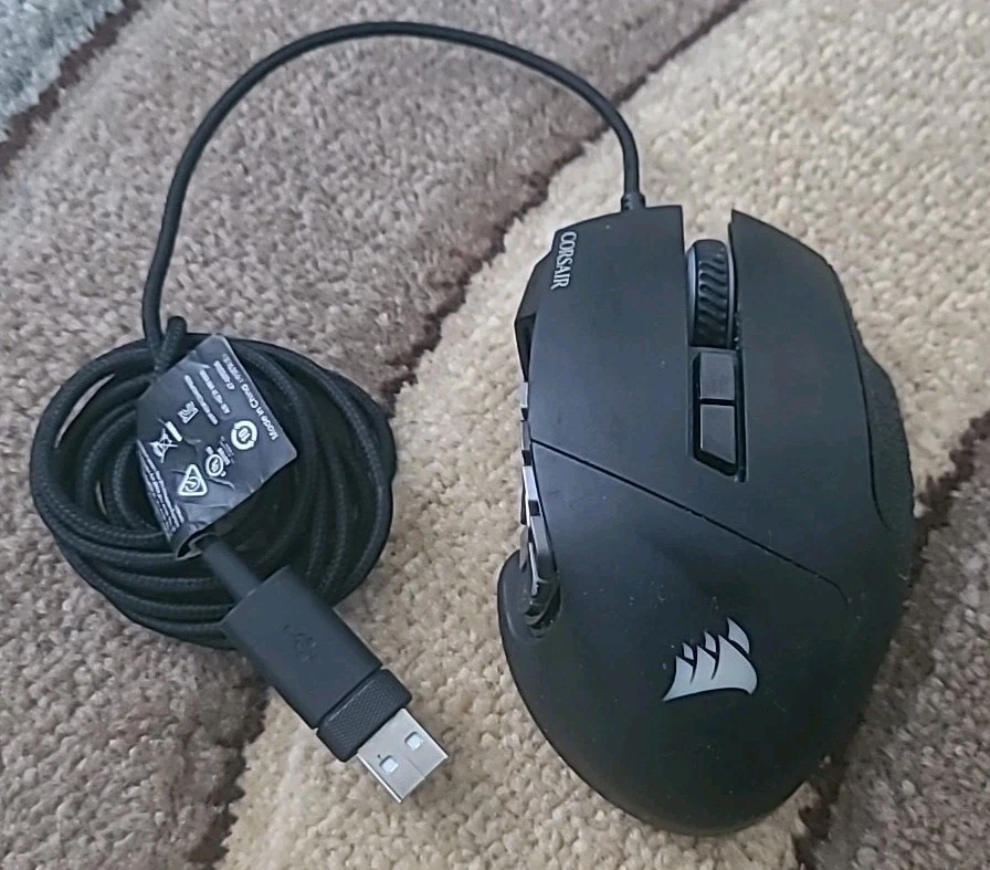 Corsair Scimitar RGB Elite Optical Gaming Mouse Wired GWC Free Tracked Postage - Image 1 of 1