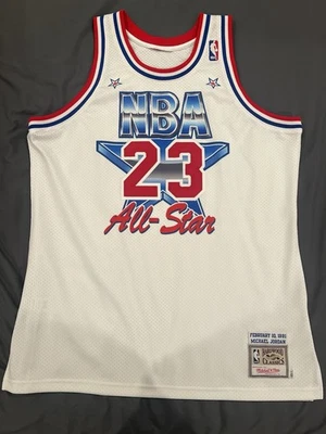 Camiseta deportiva Mitchell Ness 1991 All Star Michael Jordan XL auténtica nueva sin etiquetas Foto 1 de 3