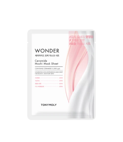 TONYMOLY Wonder Ceramide Mochi Mask Sheet – Hydrating Korean Skincare (10 Sheet) - Image 1 of 4