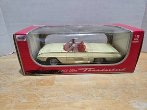 Anson 1963 Ford Thunderbird Convertible 1:18 Scale Metal Die-Cast Cream - Picture 1 of 5