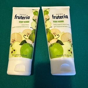 Jafra Frutería Very Verde Bodylotion & Duschgel Set je 6,7 Unzen Neu mit Etikett - Bild 1 von 5