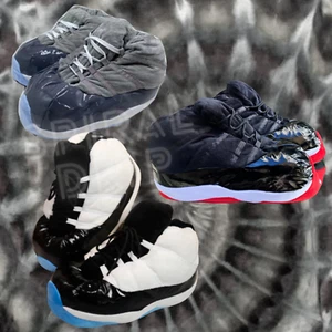 Unisex übergroße Sneaker inspiriert Plüsch Hausschuhe Einheitsgröße passt am meisten (4-10 Erwachsene) - Bild 1 von 4