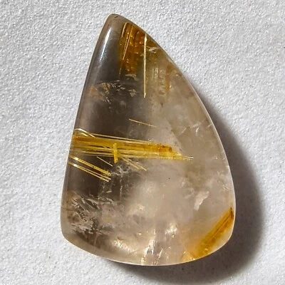 12.50 Cts Natural Golden Rutile Quartz Cabochon Gemstone 20x13.7x5.9 MM - Image 1 of 2