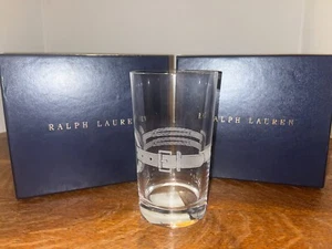 4 neue Ralph Lauren Caldwell Longdrinkgläser Kristallstab 16 Unzen Neu im Karton Rarität - Bild 1 von 8