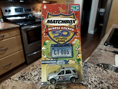  2001 MATCHBOX CONNECCTICUT "MERCEDES-BENZ ML 430 " (ACROSS AMERICA) STATE TAGS - Image 1 of 2