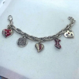 Brighton Heart of Hope Red Dress Charm bracelet - Picture 1 of 12