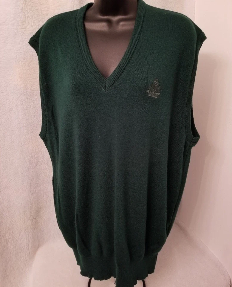 Izod Mens Sweater Vest Shirt Size XL X Large Green - Image 1 of 4
