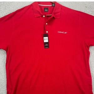 Page Tuttle Golf Polo Shirt Mens XL Red Pima Cotton Athletic Stretch Rugby NEW - Picture 1 of 9