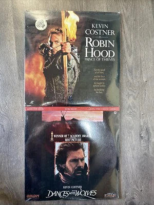 Dances With Wolves Laserdisc LD - 2 Disc - Kevin Costner & Robin Hood NEW - Image 1 of 2