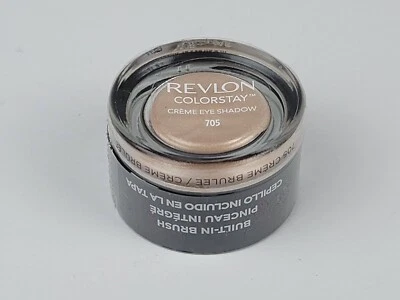 Revlon ColorStay Creme Eye Shadow Creme Brulee #705 Built in Brush Wt .18 NEW - Image 1 of 4