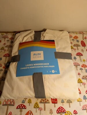 ALDI GEAR Ladies Windbreaker Collection March 2024, White Multicolor Size L - Image 1 of 4