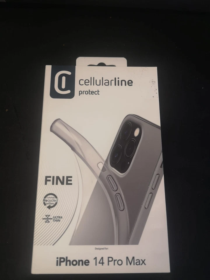 Cover custodia Cellular Line "Fine" tpu silicone trasparente iPhone 14 Pro Max - Immagine 1 di 1