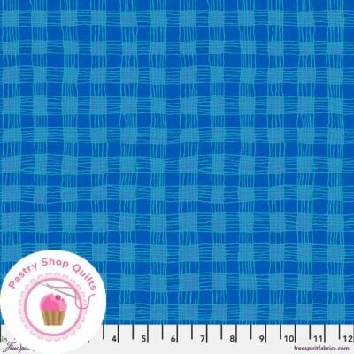 KAFFE FASSETT Free Spirit GINGHAM M089 Blue Plaid Quilt Fabric - Image 1 of 4