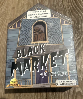 Black Market Auction House Bidding Bluffing & Bargaining 3-6 Players Ages 10+ - Image 1 of 4