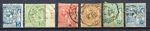 MONACO 1891-1901 - 5c, 15c 25c ALBERT I - beide kleuren - GEBRUIKT Hk55a - Imagen 1 de 1