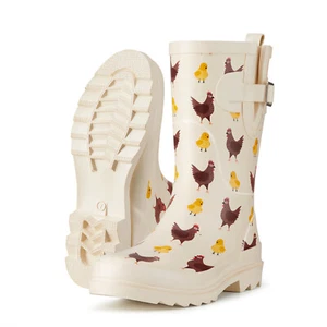 HISEA Women Rubber Rain Boots Waterproof Garden Farm Camping Chores Work Wellies - Picture 1 of 66