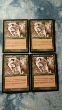 4x Spidersilk Armor -Mercadian Masques- MTG Playset Great Condition Magic