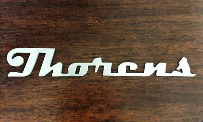 logo THORENS en ALU 15/10eme Dim 118 x 18 mm - Photo 1/2