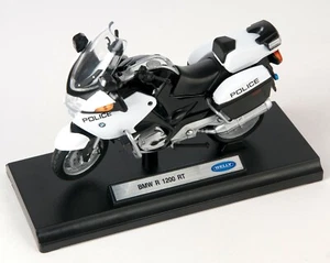 BLITZ VERSAND BMW R1200RT POLICE POLIZEI Welly Motorrad Modell 1:18 NEU & OVP US - Bild 1 von 2