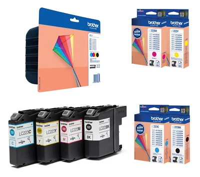 Original Brother LC 223 LC-223 Druckerpatronen Tinte Tintenpatronen MFC DCP - Bild 1 von 4