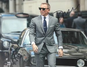 FOTO FIRMADA DANIEL CRAIG JAMES BOND 007 11X14 BAS BECKETT CERTIFICADO DE AUTENTICIDAD   - Imagen 1 de 1