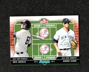 2013 Bowman Draft DUAL DRAFTEE AARON JUDGE / ERIC JAGIELO RC New York Yankees - Picture 1 of 2