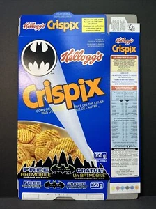 Batman Forever 1995 Kellogg’s Canadian Crispix scatola cereali inutilizzata Batmobile - Foto 1 di 3
