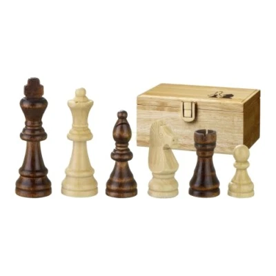 Chess Pieces - Remus - Wood - Staunton - King Height 76 Mm - Image 1 of 3