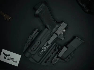 Davis Tactical-IWB Kydex Appendix Sidecar Holster For Glock 17,22,32 TLR1