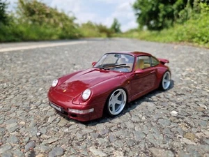 1:18 Porsche 993 Turbo Tiefer Tuning mit 19 Zoll Vossen Echt Alu Felgen - Picture 1 of 5