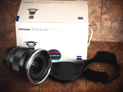 ZEISS Distagon T* 21mm f/2.8 ZE Lens For Canon - Mint - Image 1 of 4