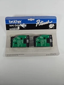 Brother TC Cartucce Nastro per Etichettatrici P-Touch 1/2w Nero su Trasparente Confezione da 2 TC10 - Foto 1 di 4