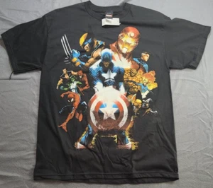 Mad Engine Marvel Avengers 2012 Mens L black graphic shirt NWT - Picture 1 of 5