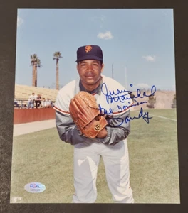 JUAN MARICHAL Signed DOMINICAN DANDY 8x10 Photo-HOF-SAN FRANCISCO GIANTS-PSA - Picture 1 of 3