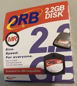 ORB 2.2 GB DISK By Castlewood Formatted For IBM Factory Sealed - Afbeelding 1 van 5