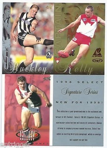 1998 Select Uncut Promotional Card Sheet - Buckley, Kelly, Jones +++ - Picture 1 of 2