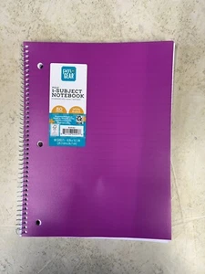 Pen + Gear Poly Wide Ruled 1 Subject Notebook 80 Sheets Purple - Picture 1 of 1
